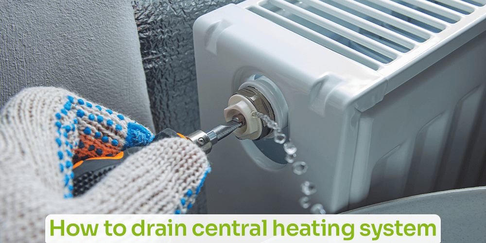 How to drain a central heating system in a UK home