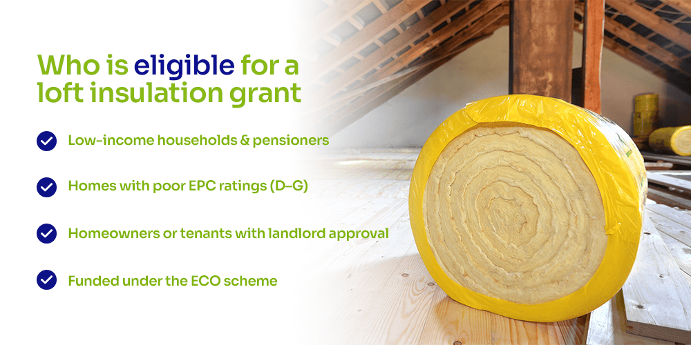 Who is eligible for a loft insulation grant UK